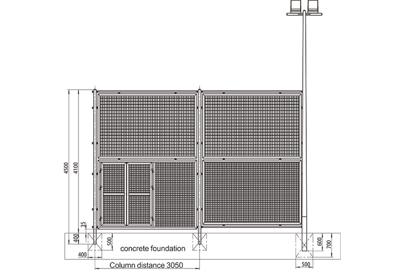 Football Cage Movable play area